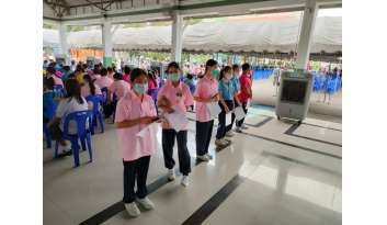 การฉีดวัคซีน-pfizer-เข็มที่-๒-ของนักเรียนโรงเรียนดรุณากาญจนบุรี