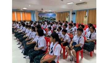 อบรมคุณธรรมจริยธรรมในหัวข้อสันติศึกษา-โรงเรียนดรุณากาญจนบุรี