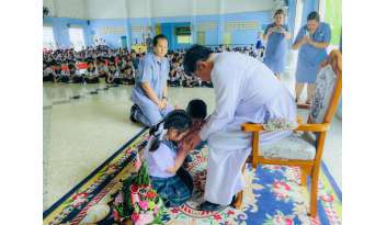 กิจกรรมวจนพิธีกรรมเปิดปีการศึกษาและพิธีไหว้ครู-แผนกอนุบาล