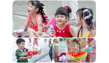 กิจกรรมสงกรานต์แผนกอนุบาล-โรงเรียนดรุณากาญจนบุรี