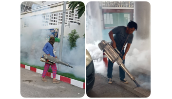 โรงเรียนดรุณากาญจนบุรี-ดำเนินมาตรการเชิงรุกฉีดพ่นหมอกควันกำจัดยุงลาย โรงเรียนดรุณากาญจนบุรี-ดำเนินมาตรการเชิงรุกฉีดพ่นหมอกควันกำจัดยุงลาย